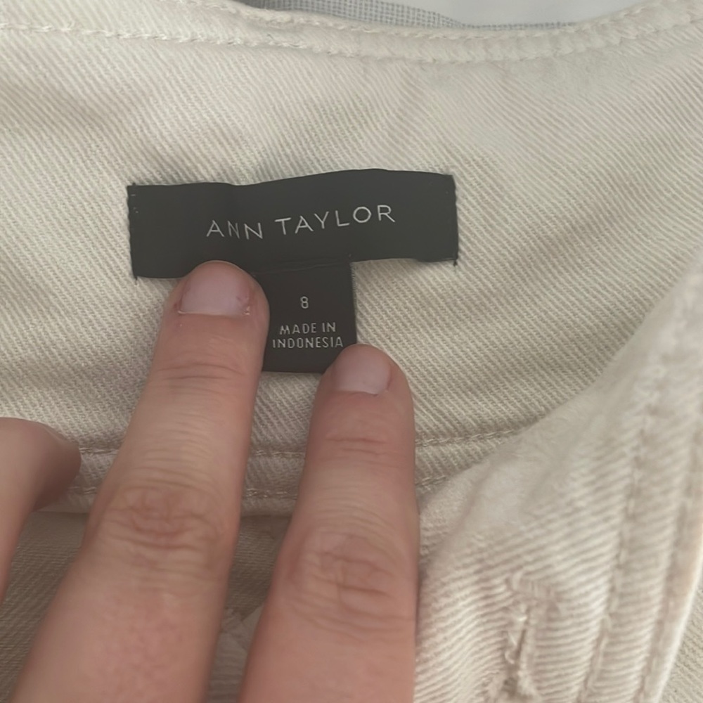 Ann Taylor Cream Denim
